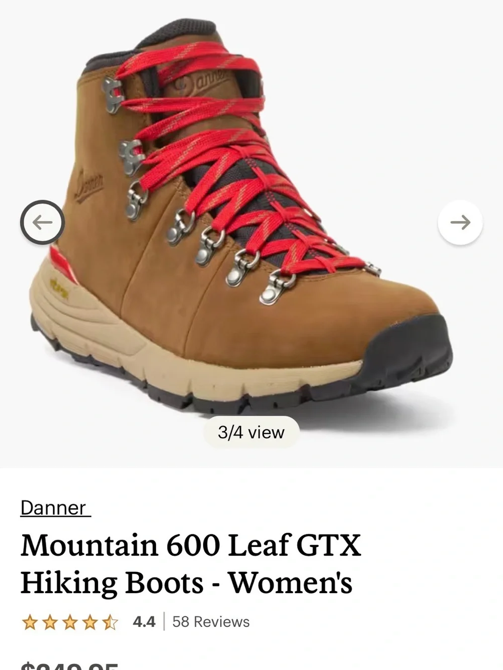 Danner Mountain 600 Leaf GTX Hiking Boots - Women's